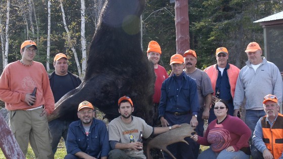 Moose hunting at big bear camp